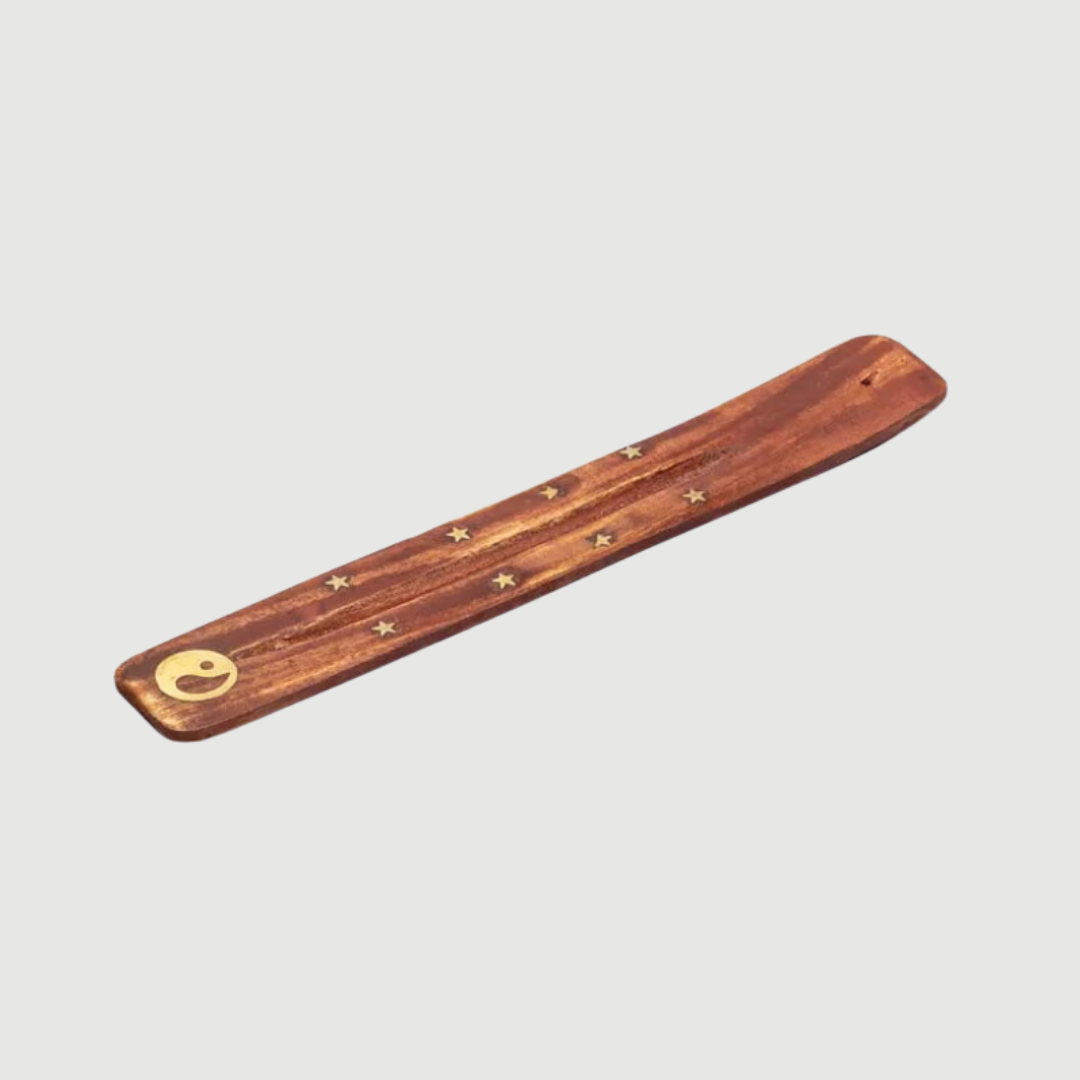 Räucherstäbchenhalter aus Holz "Yin-Yang"