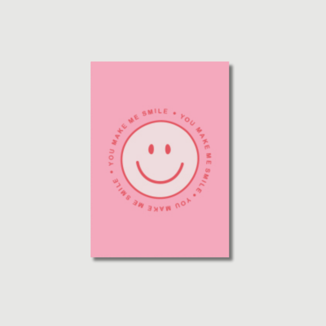 Postkarte "YOU MAKE ME SMILE"
