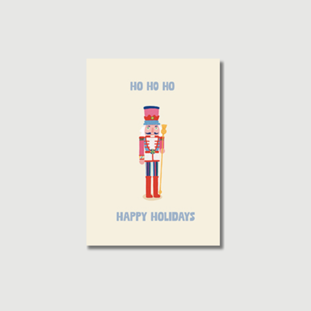 Postkarte Weihnachten "ho ho ho"