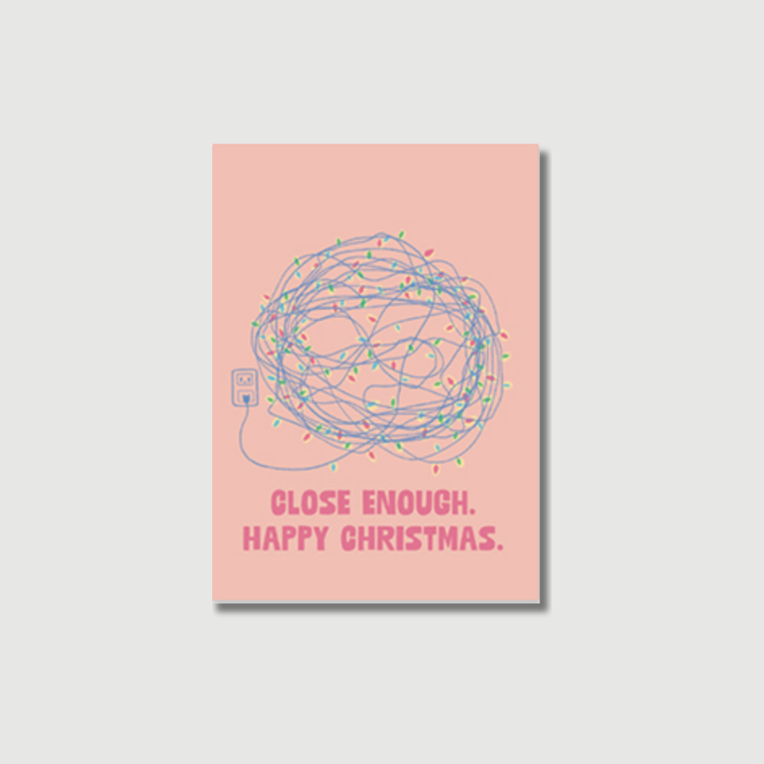 Postkarte Weihnachten "Happy christmas"