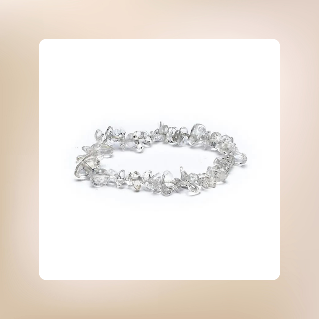 Armband "Bergkristall Splitter elastisch"