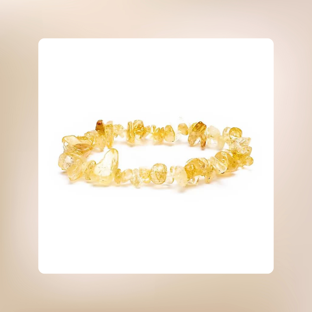 Armband "Citrinchips elastisch"