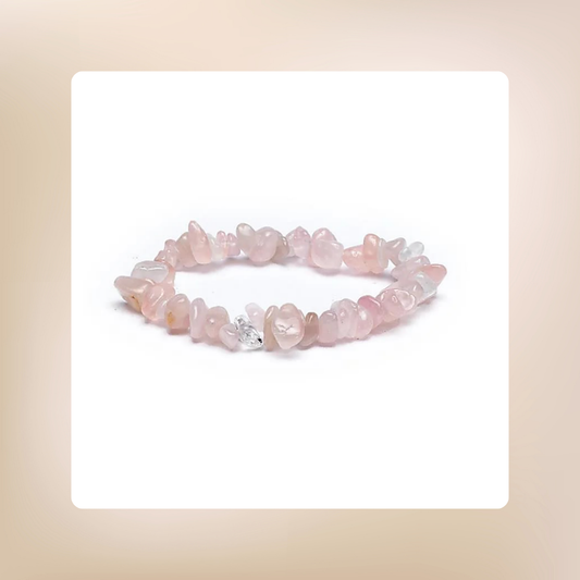 Armband "Rosenquarz Splitter elastisch"